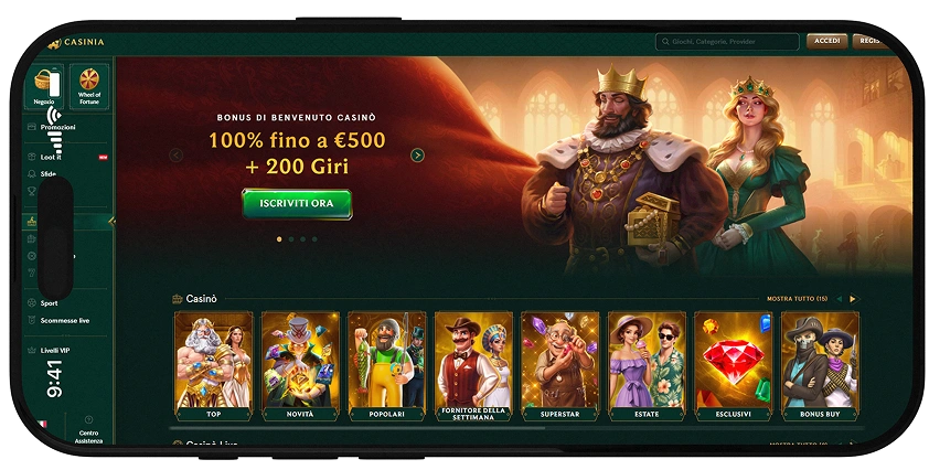 Casinia App